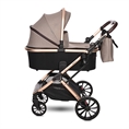 Passeggino GLORY 2in1+ADAPTERS con cesta per neonato PEARL Beige